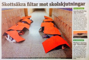 Det heter inte "skolskjutning" när lärare eller elever skadeskjuts eller dödas på en skola. Det benämns mord, massaker eller mordförsök. Skolskjutning är en militär benämning för utbildning i skytte.