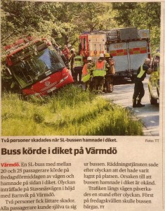 Är det ostridigt att det var bussen som körde sig själv i diket. Är det säkert att inte chauffören hade ett ord med i laget?