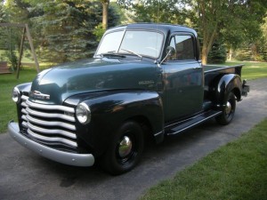Bob's 1949 pickup 3100 1/2 ton from Wisconsin.