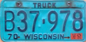Truck Plate Wisconsin